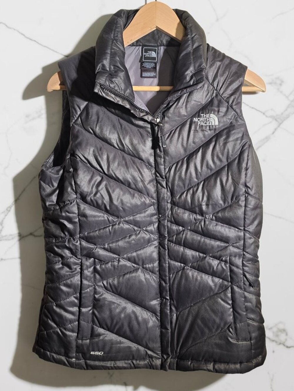The North Face Black Aconcagua 550-Fill Goose Down Puffer Vest Size Medium